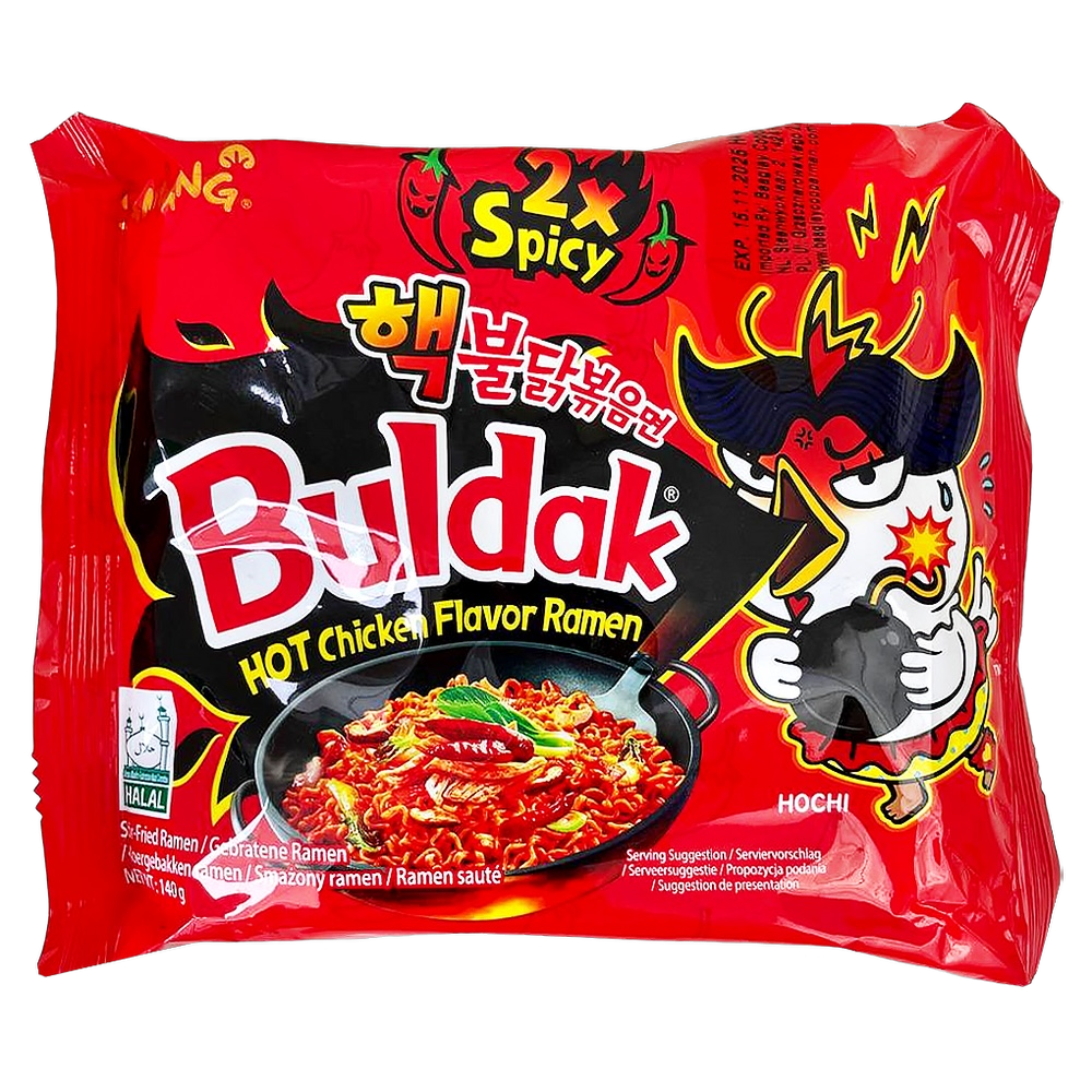 Лапша Buldak со вкусом курицы 2x Spicy