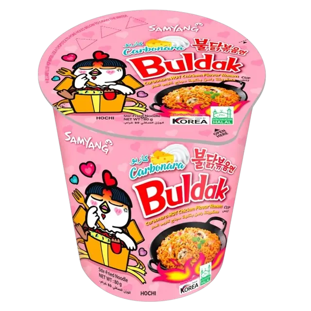 Buldak Chicken Carbonara Ramen Cup