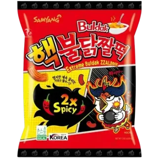 Снек Extreme Buldak Zzaldduk 2X Spicy