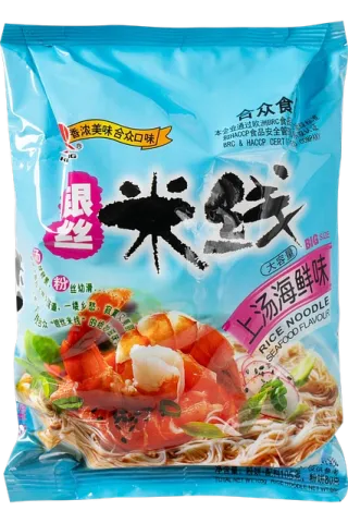 Рисова вермішель швидкого приготування зі смаком морепродуктів Hezhong