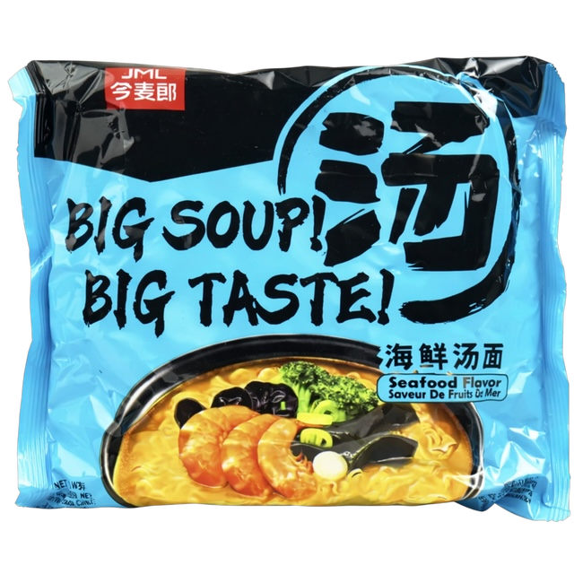 Лапша быстрого приготовления Big Soup со вкусом морепродуктов JML