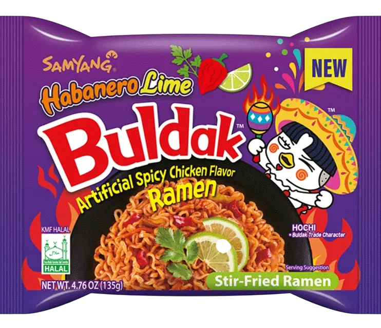 Лапша Buldak Habanero Lime