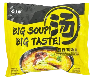 Локшина Big Soup зі смаком курки та грибів JML