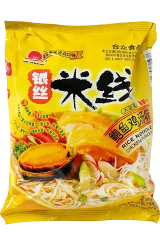 Лапша рисовая Hezhong со вкусом курицы и моллюсков
