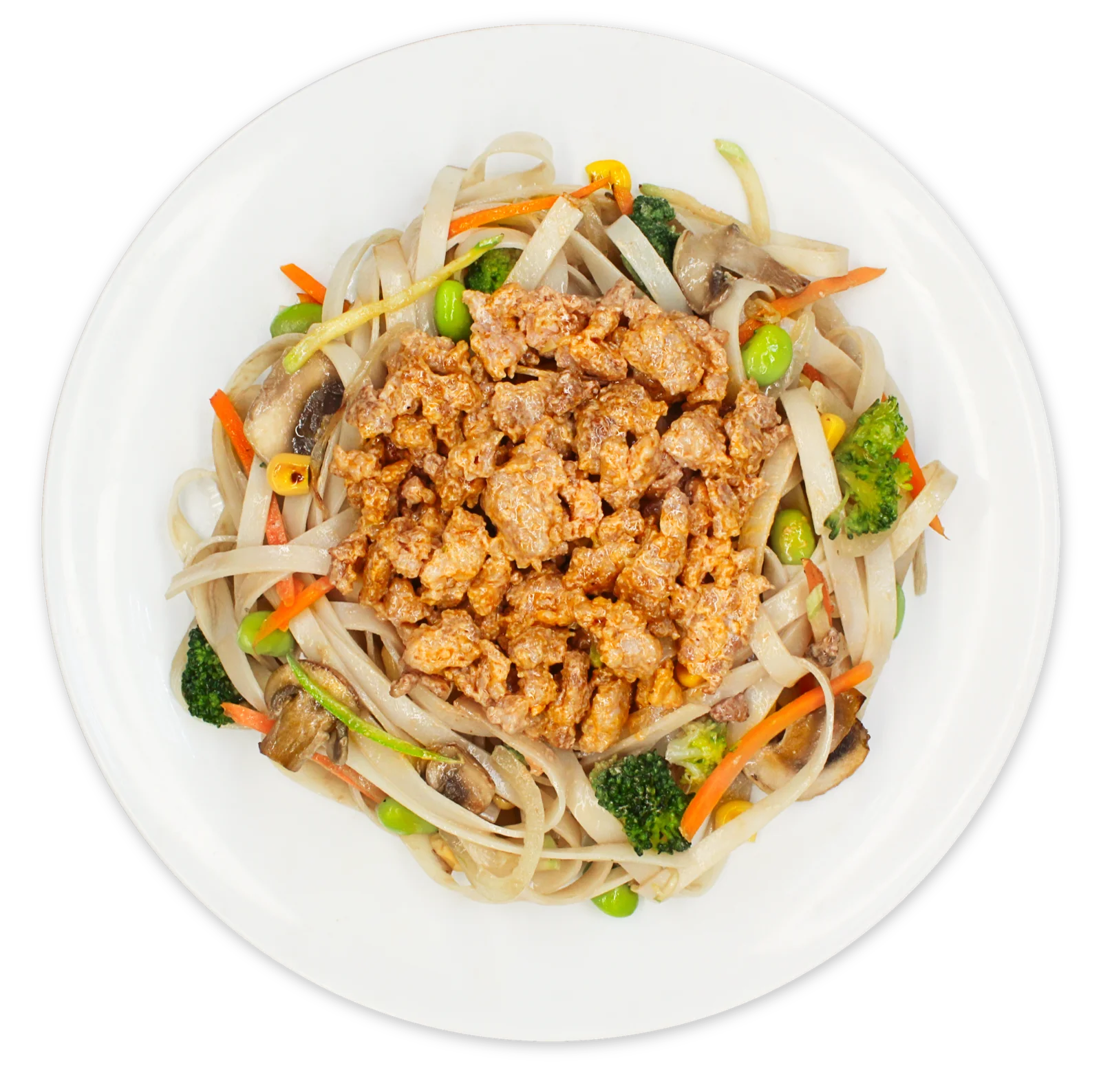 Bolognese rice noodles with minced pork