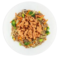 Bolognese glass noodles with minced chicken