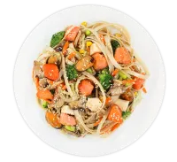 Лапша рисовая с морепродуктами