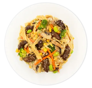 Лапша яичная с говядиной