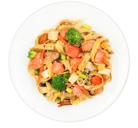 Лапша яичная с морепродуктами