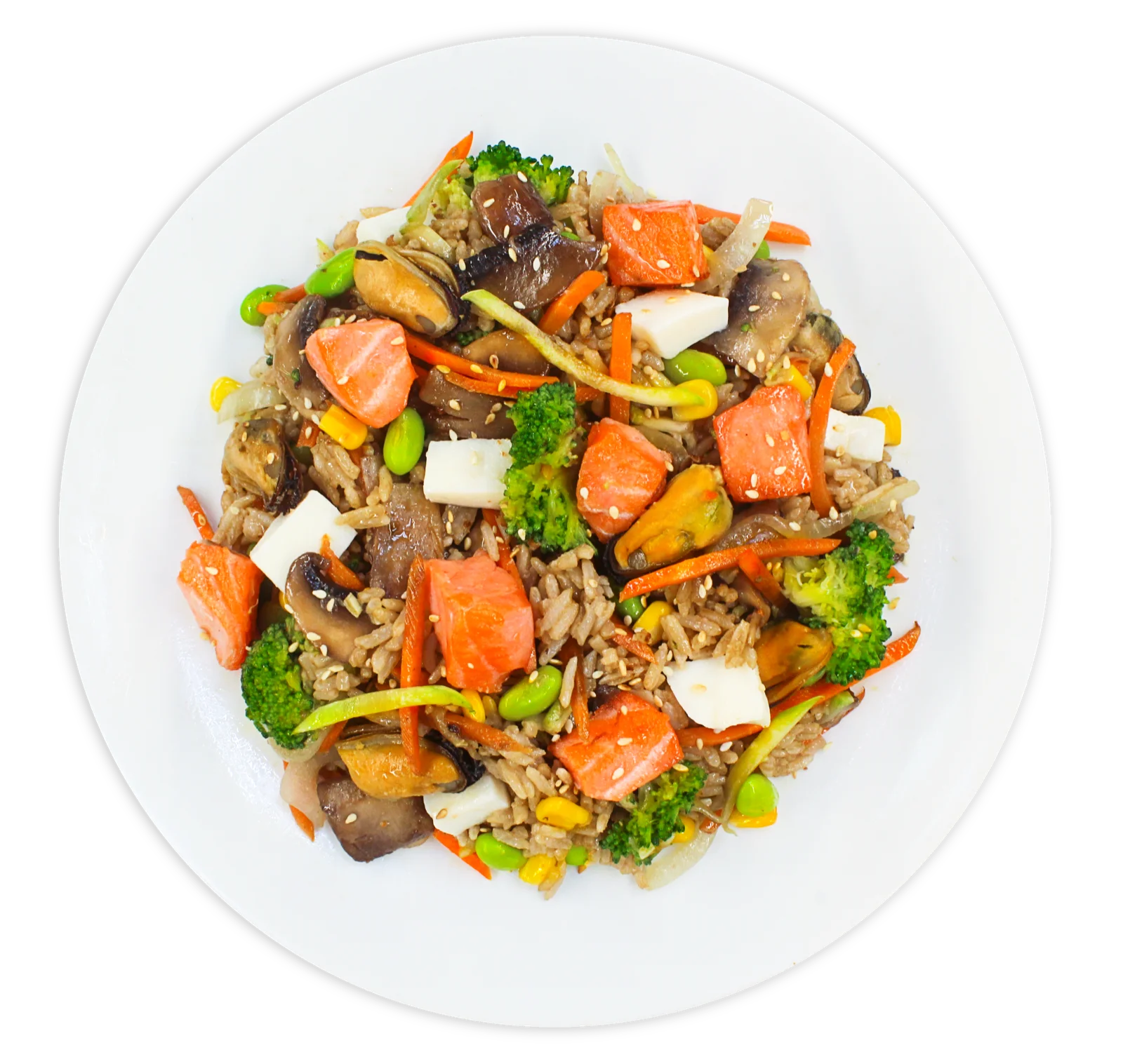 Fried rice with seafood