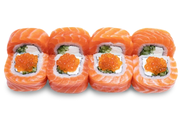 Philadelphia with caviar