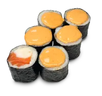 Маки с лососем и креветкой