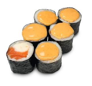 Maki with salmon and shrimp