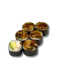 Маки с креветкой и авокадо