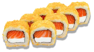 Chips with salmon