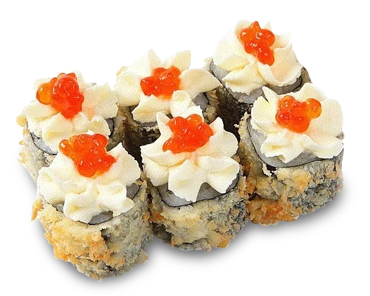 Tempura roll with surimi