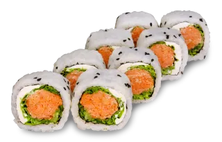 California with grilled salmon