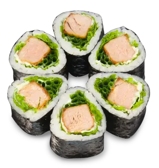 Roll with fried tuna