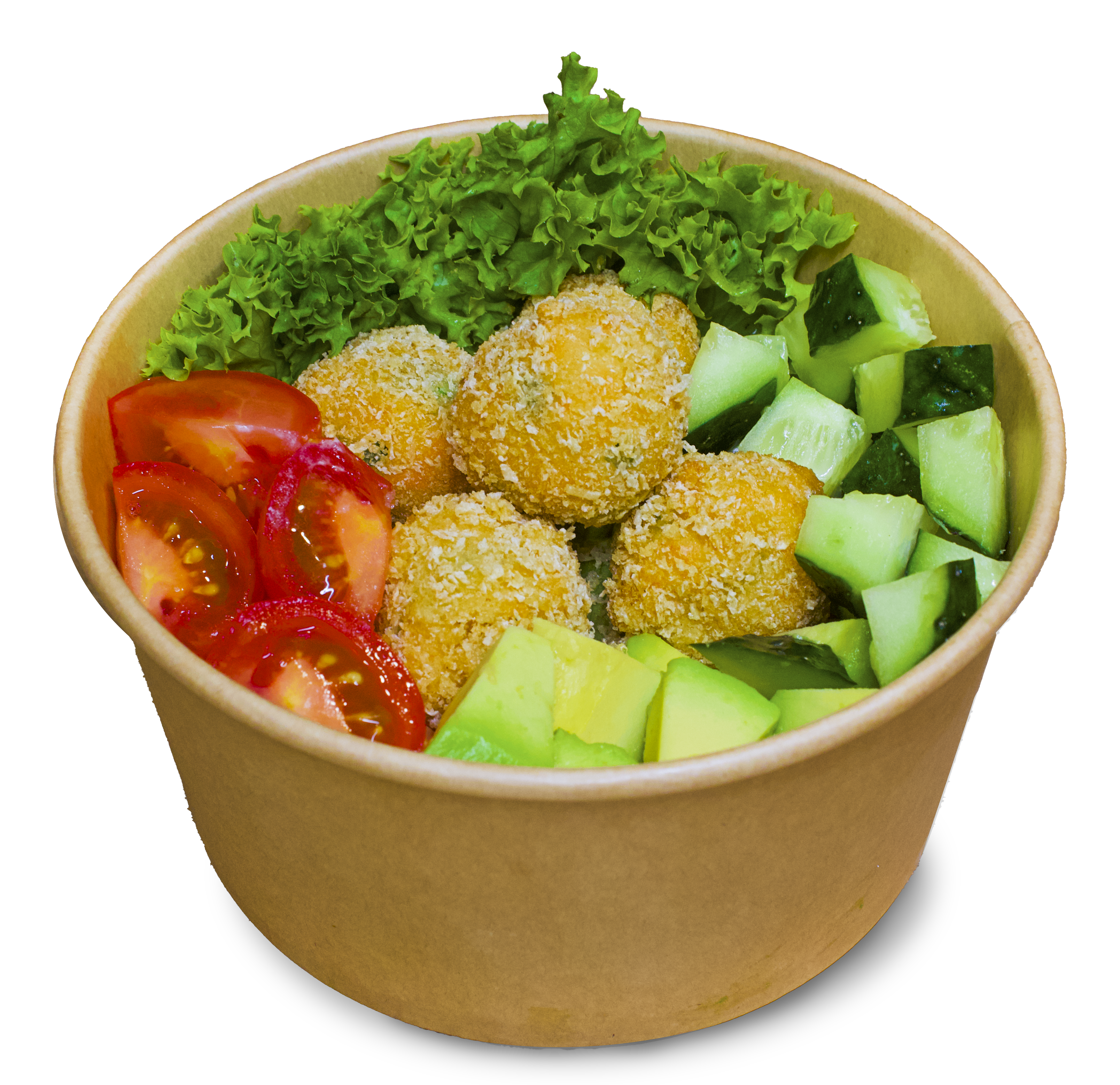Crunch bowl with salmon