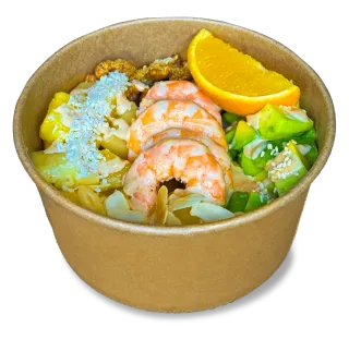Fruit Bowl with shrimp