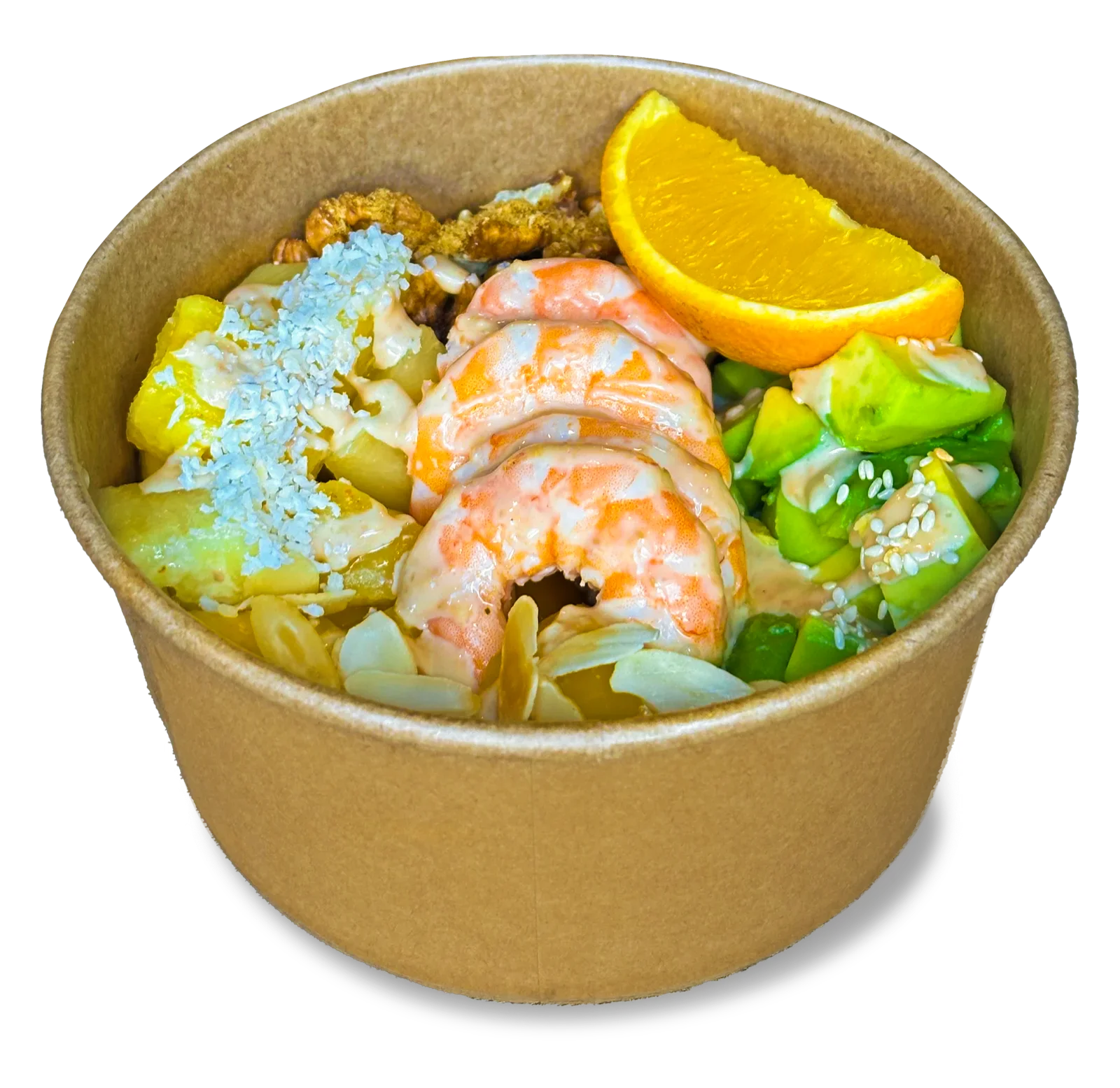 Fruit Bowl with shrimp