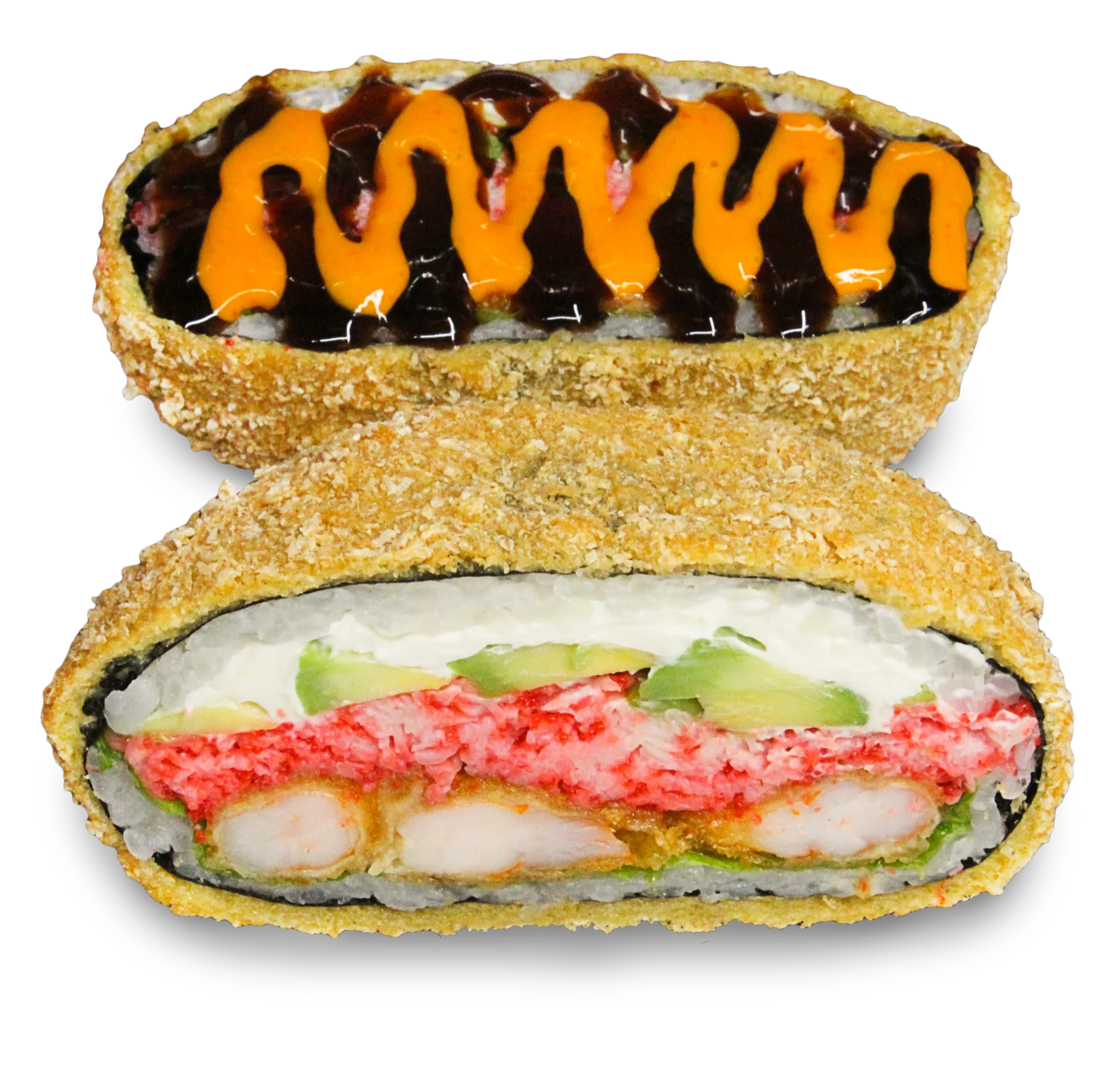 Sushi burger Namuro with shrimp